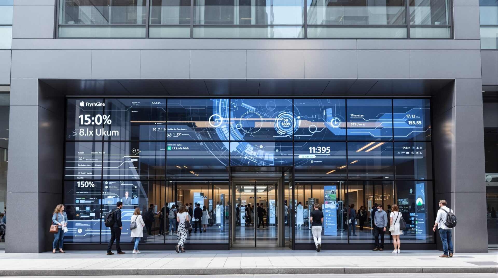 façades interactives et technologiques