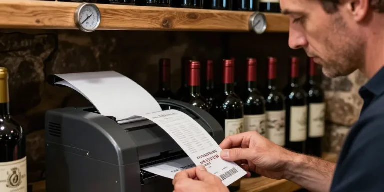 imprimante etiquette vin